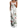 thumbnail image 1 of Olyvenn Summer Cotton Overalls for Women Plus Size Boho Casual Bib Jumpsuits Wide Leg Floral Print Baggy Rompers with Pockets Pink 10, 1 of 5