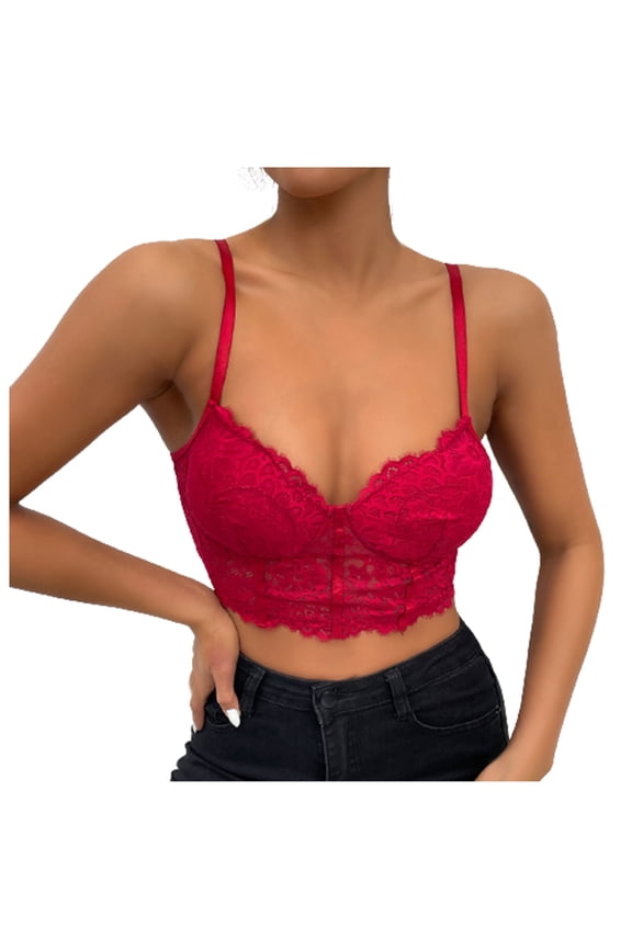 Summer Womens Sling Shapewear Crop Top Sales Backless Lace Perspective Shirts Trendy Halter Cami Seamless Body Shaper Slimming Cami Bodysuit Sport Sleeveless Corset Tube Bra Tanks Wine 2