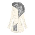 thumbnail image 1 of Olyvenn Winter Coats for Women with Hood Fleece Lined Thicken Puffer Coat Sherpa Warm Jackets 2025 Outfit Clothes White XXXXL, 1 of 4