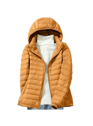 Womens Puffer Jackets in Womens Coats | Yellow - Walmart.com