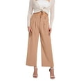 thumbnail image 1 of Olyvenn Women Dress Pants High Waisted Wide Leg Pants Business Casual Flowy Loose Palazzo Trousers with Pockets Khaki L, 1 of 4