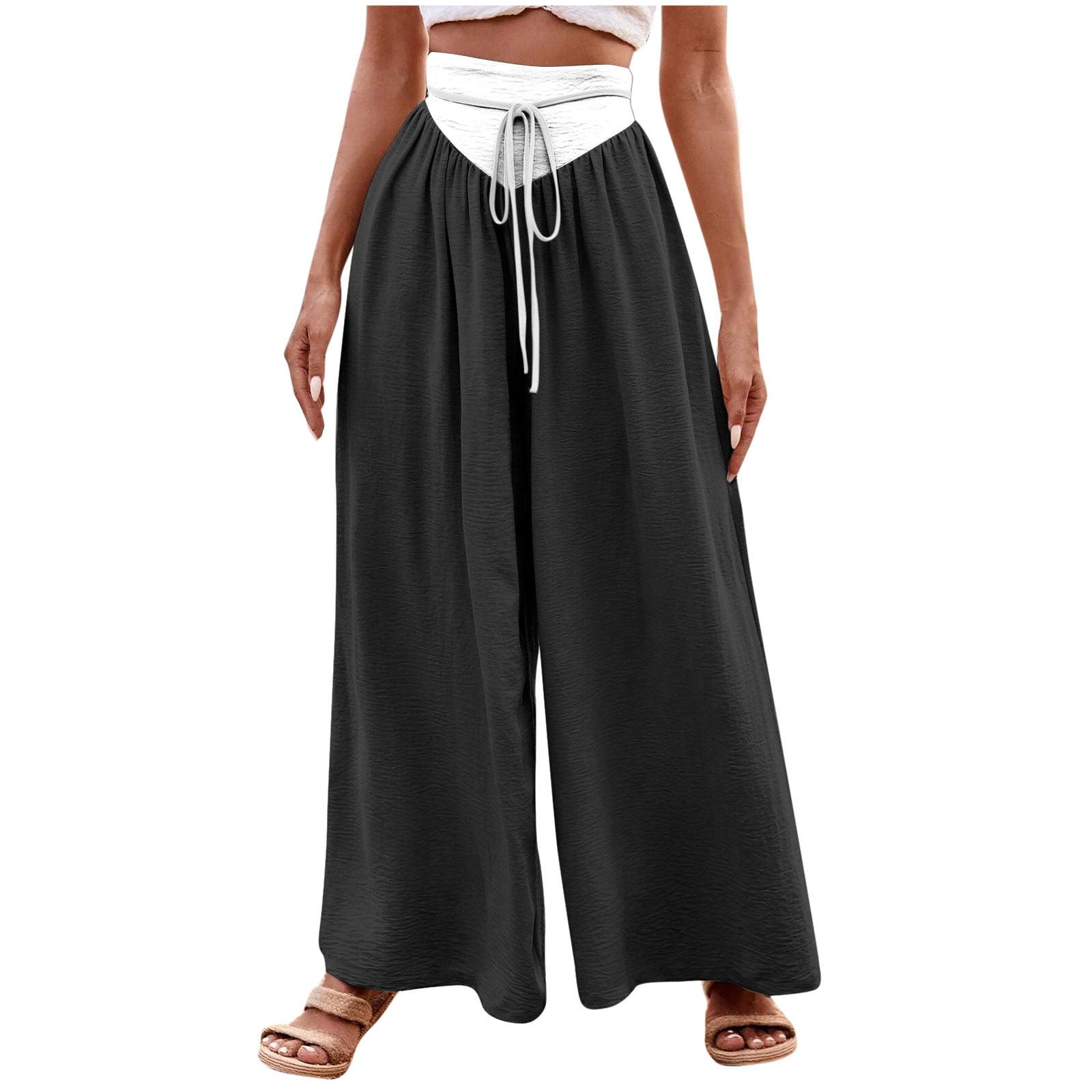 HDE Women's Plus Size High Waisted Faux Leather Pants with
