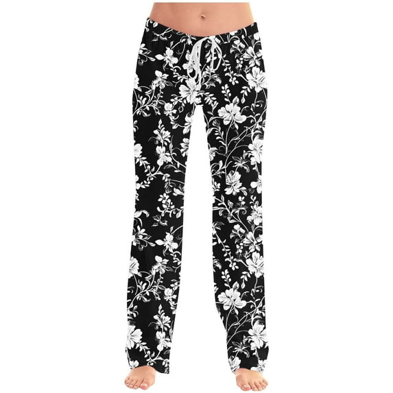 Olyvenn Women's Elastic High Waist Trendy Floral Printed Short Pants Summer Lightweight Wide Leg Flowy Soft Comfy Plus Size Trousers Multicolor 4-6
