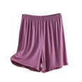 thumbnail image 1 of Olyvenn Women's Pajama Shorts Modal Soft Elastic Waist Lounge Sleep Shorts Loose Bottoms Summer Shorts Home Wear Purple 10, 1 of 6