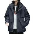 thumbnail image 1 of Olyvenn Women's Ski Snow Jacket Warm Winter Waterproof Coat Snowboard Rain Jacket Hooded Windproof Windbreaker with Pockets Gray L, 1 of 4