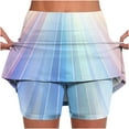 thumbnail image 1 of Olyvenn Women's Skorts Tennis Skirts with Shorts Pockets High Waist Athletic Golf Running Skorts Colorful Sport Skirts Activewear Clothing Light Blue 16, 1 of 5