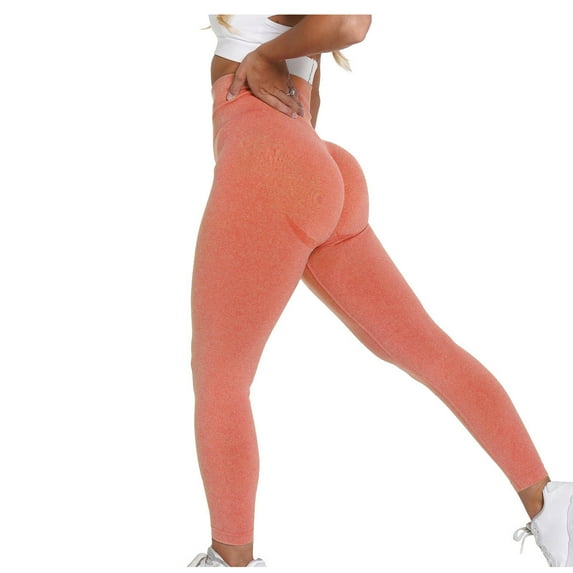 Olyvenn Women's Sports Active Yoga Pants Sports Active Pants Running Gym Sports Active Full Length Active Pants Relaxed Vacation Streetwear Female Fashion Orange 6