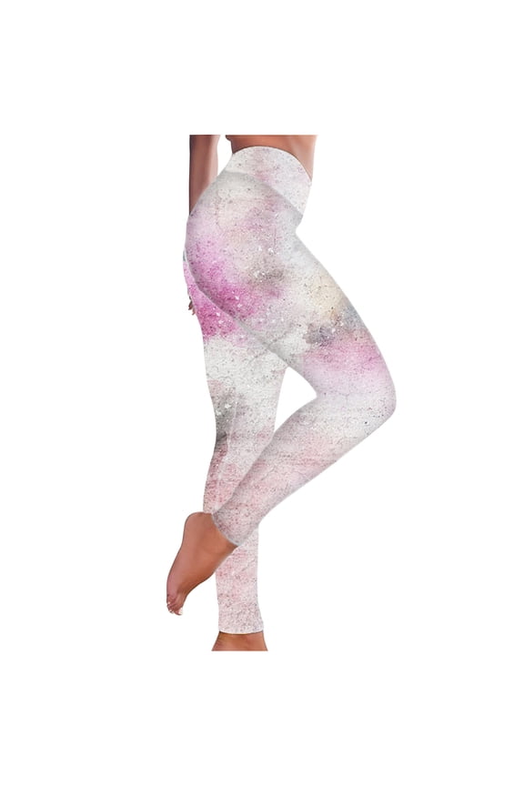 Women's Yoga Pants Fleece Lined Waterproof Leggings Women's Plus Skinny Slim Fit Female Casual Activewear High Waist Warm Winter Hiking Running Leggings Pockets for 2023 Women Tops Pink 6