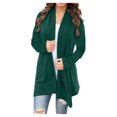 thumbnail image 1 of Olyvenn Womens Cardigan Wedding Blazer Set Long Sleeve Jackets Classic Solid Slim Fit Business Work Office Fashion V Neck Womens Suit Flowy Comfy Wrap Outwear Casual Green 8, 1 of 6