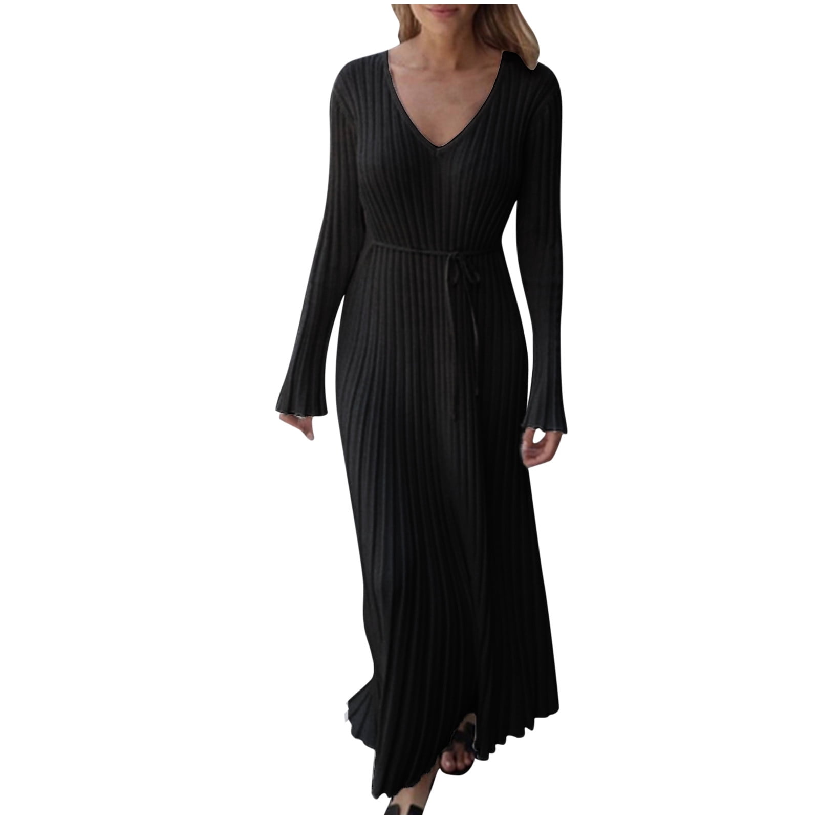 long sleeve plus size cotton vintage for women casual loose autumn winter sweatshirt dress main image 0