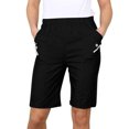 thumbnail image 1 of Olyvenn Womens Summer Casual Shorts with Side Pockets Knee Length Straight Leg Elastic Waisted Short Slacks 2025 Hiking Shorts Black L, 1 of 8