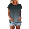 thumbnail image 1 of Olyvenn Womens Tops Summer Basic T Shirts Business Casual Loose Fit Cap Sleeve Tee Cute Clothes Trendy Fashion Outfits Dark Gray L, 1 of 6