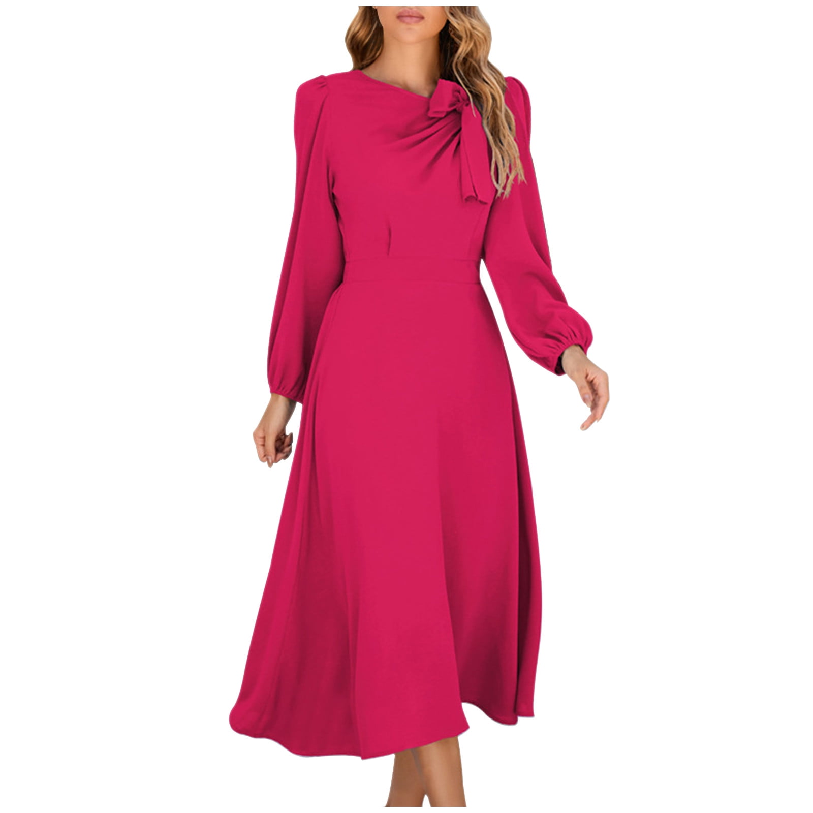blue dress for baby girl Morgan Boat Neck Midi Dress main image 1
