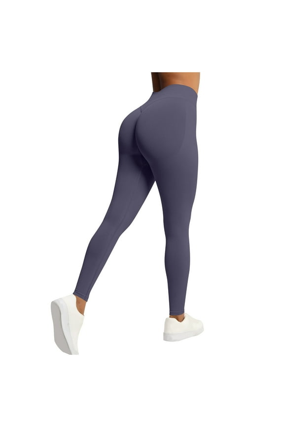 Yoga High Waisted Lounge Legging, Buttery Soft Workout Yoga Pants for Women Workout Athletic Legging Purple M