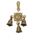 Om Bharipuri Brass Wall Hanging Sun/Surya Bell For Main Door, Home
