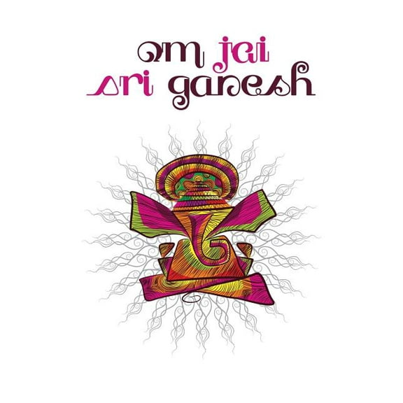 Om Jai Sri Ganesh: 200-page Writing Diary with Funky Ganesha Illustration (Hindu Elephant-headed Master of Wisdom and In, (Paperback)