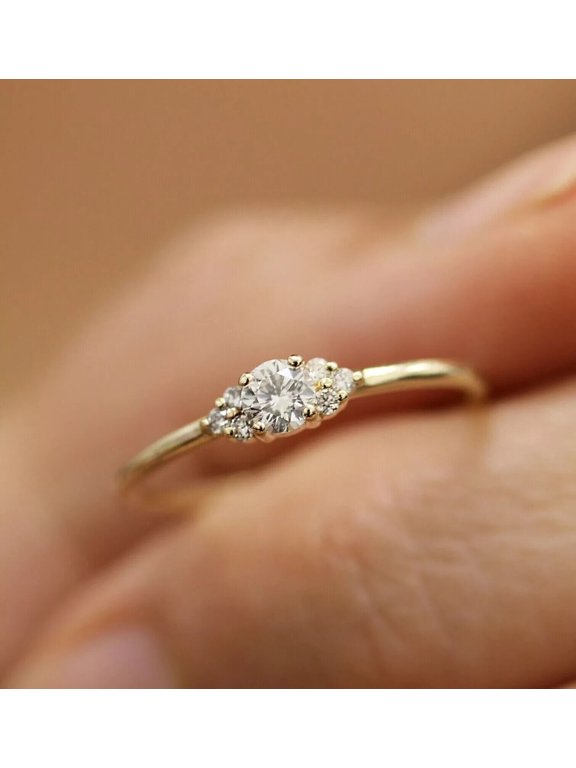 1.5Ct Round Cut White Moissanite Eternity Wedding Band Ring 14K White Gold Plated