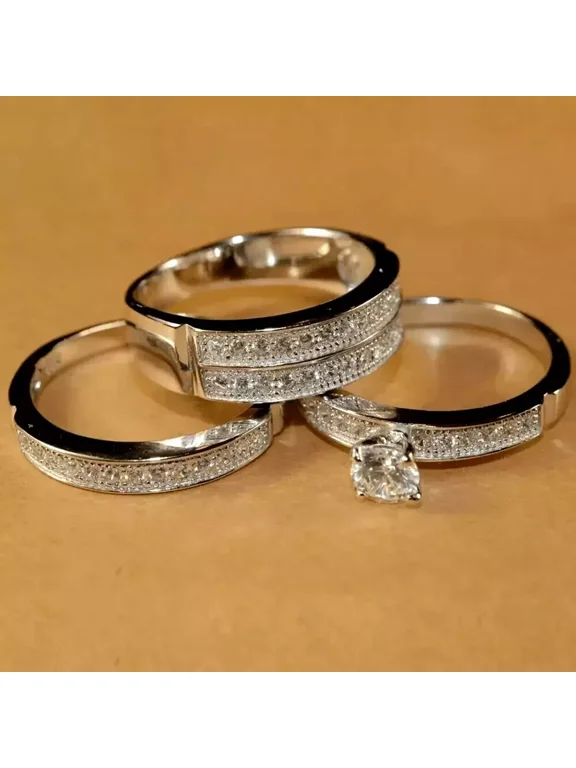 2Ct Moissanite Round Cut Wrap Enhancer Band Ring Women 14K Yellow Gold Plated
