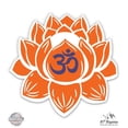 thumbnail image 1 of Om Lotus Orange - 12" Vinyl Sticker Waterproof Decal, 1 of 1