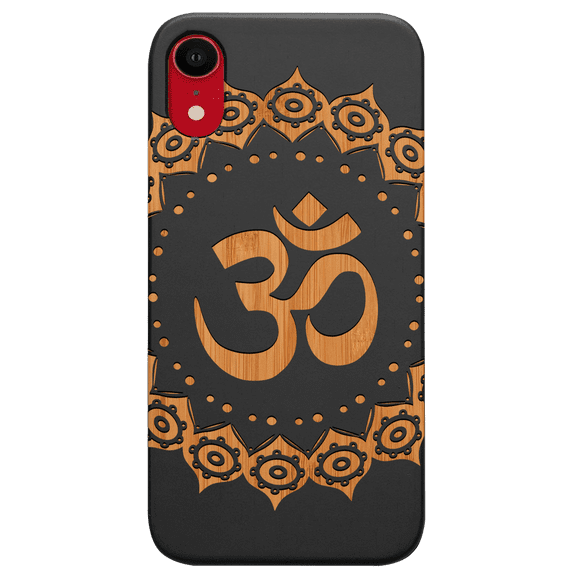 Om Mandala - Engraved Phone Model: iPhone XR, Color: Black