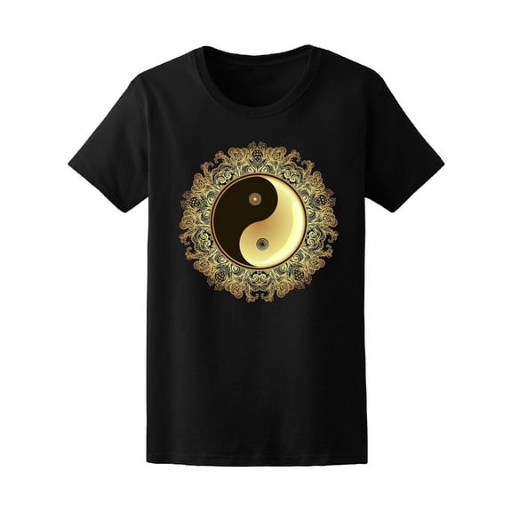 Om Mandala Pattern Vintage Style Tee Women's -Image by Shutterstock