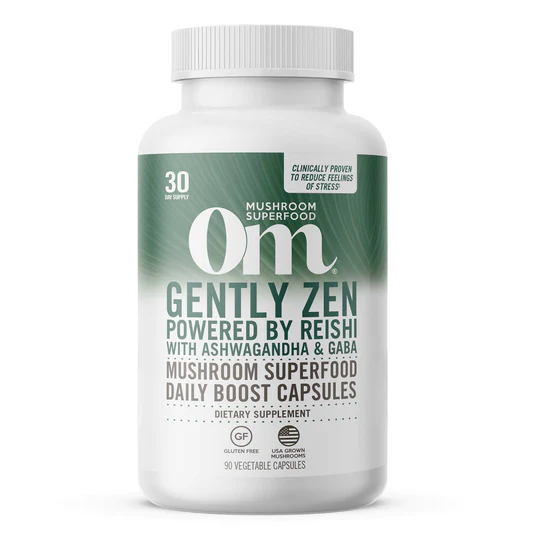 Om Mushroom Superfood Mushroom Superfood Gently Zen Capsules, 90