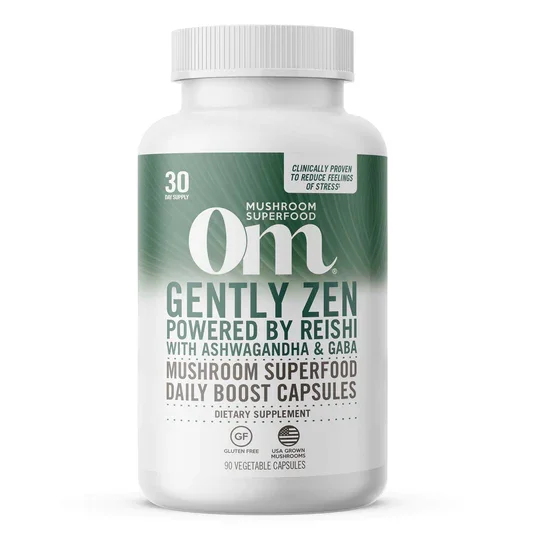 Om Mushroom Superfood Mushroom Superfood Gently Zen Capsules, 90 Count