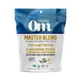 thumbnail image 1 of Om Mushrooms Master Blend, Plant Protein, Creamy Vanilla, 1.14 lbs (518 g), 1 of 2