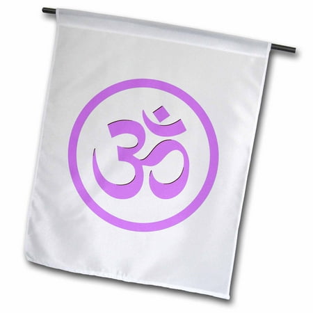 Om, Namaste, Purple 18 x 27 inch Garden Flag fl-202838-2