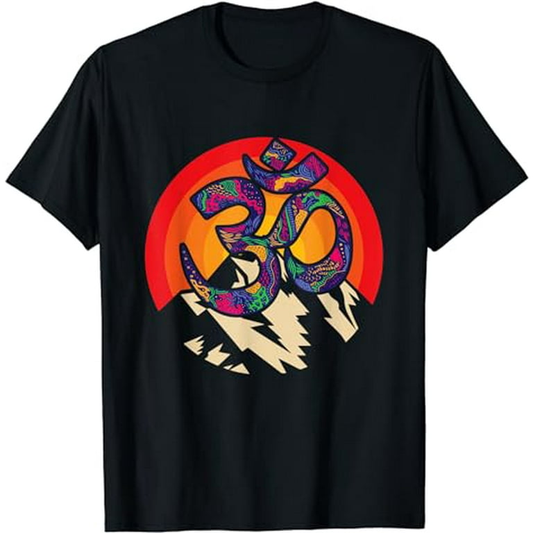 Mandala Om Symbol T-Shirt For Meditation Mandala Om Symbol T-Shirt For Meditation