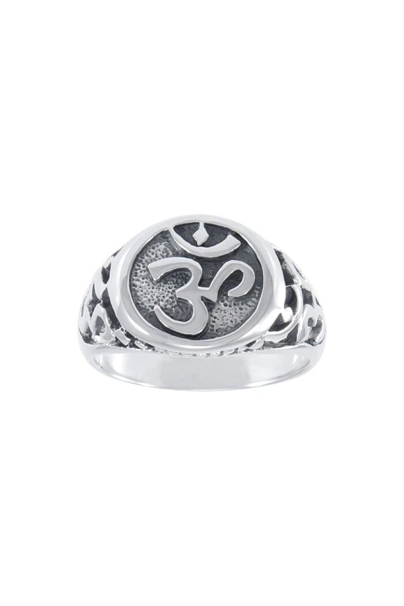 Om Ring 925 Sterling Silver Fine Buddha Meditation Jewelry Spirituality