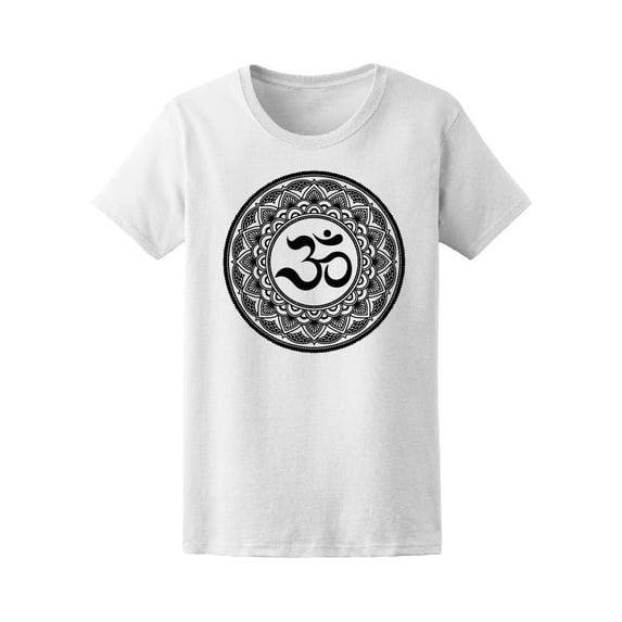 Om Symbol Ethnic Mandala Tee Women's -Image by Shutterstock