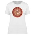 thumbnail image 1 of Om Symbol In Lotus Rosette T-Shirt Women -Image by Shutterstock, Female Small, 1 of 2