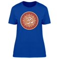thumbnail image 1 of Om Symbol In Lotus Rosette T-Shirt Women -Image by Shutterstock, Female XX-Large, 1 of 2