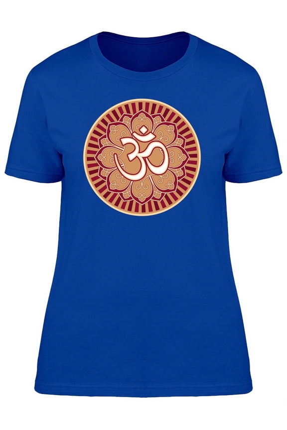 Om Symbol In Lotus Rosette Tee Women's -Image by Shutterstock
