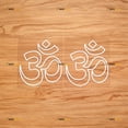 thumbnail image 1 of Om Symbol Sticker Decal Vinyl Yoga Lotus Hindu Hinduism Buddhism Aum - 2 Pack White 4" - For Car Boat Laptop Cup No Background Die-cut, 1 of 6