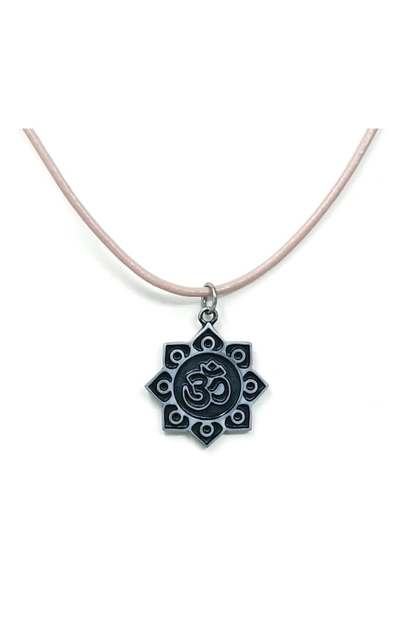 Om Symbol on Leather Necklace