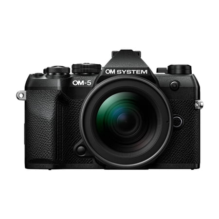 OM SYSTEM OM-5 Mark II 20.4MP 4K Video Mirrorless Camera with 12-45mm f/4 PRO Lens (Black)