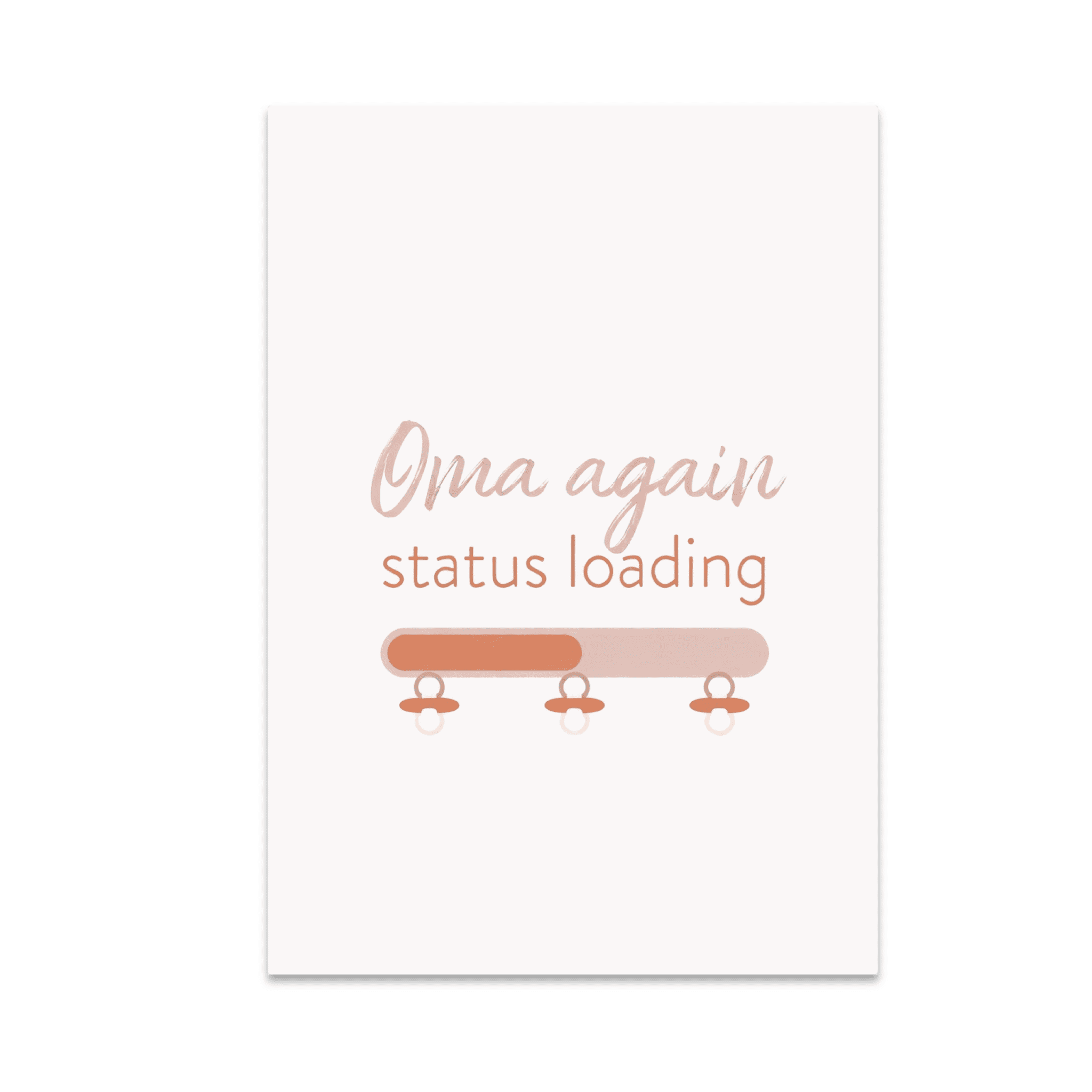 Oma Again Status Loading Poster - Pregnancy Announcement Decor - 13x19 ...