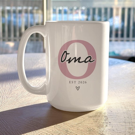 Oma Gift Personalized Oma Mug Monogram Name Coffee Mug for Oma Mothers Day Gift for Grandm