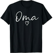 Oma Gifts For Women Grandma Heart Mother's Day Oma T-Shirt