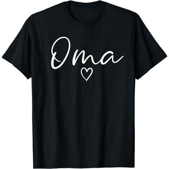 Oma Gifts For Women Grandma Heart Mother's Day Oma T-Shirt