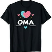 Oma Gifts For Women Grandma Mother's Day Love Heart T-Shirt