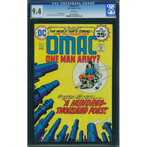 Omac #3 - CGC 9.4 Comic Book