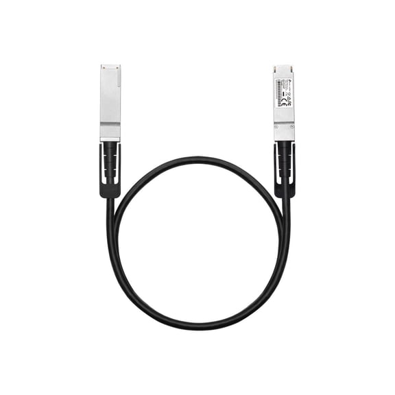 Omada 1 Meter 100G QSFP28 Direct Attach Cable - 3.28 ft Twinaxial Network Cable for Network Device, Rack - First End: 1 x QSFP28 Network - Second End: 1 x QSFP28 Network - 100 Gbit/s - 30 AWG