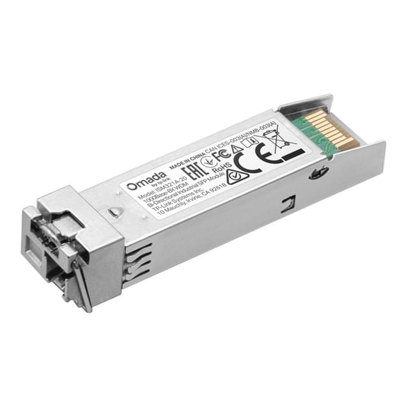 Omada 1000Base-BX WDM Bi-Directional Industrial SFP Module - For Data Networking, Optical Network - 1 x LC 1000Base-BX Network - Optical Fiber - 9/125 m - 1310 nm, 1550 nm Wavelength - Singl...