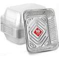 Omagie 9x13 Disposable Baking Pan with Lid (10 Pack) Heavy Duty