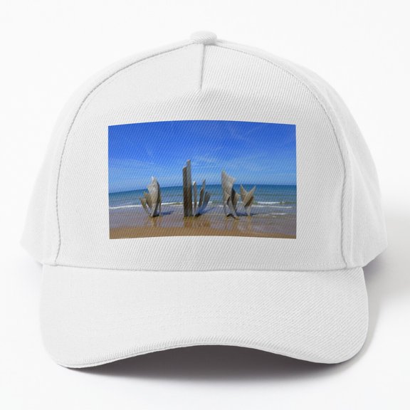 Omaha Beach Baseball Cap, Historic Normandy Military Memorial Graphic Design, Classic Hat