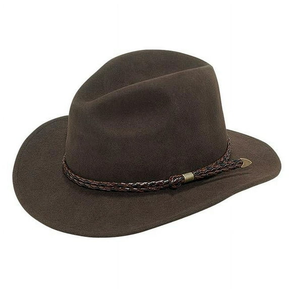 Omaha Crushable Wool Hats, Brown - Large