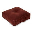 thumbnail image 1 of Omaha Merlot Microfiber 21 in. Square Floor Pillow, 1 of 6